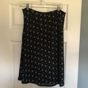Size 10 black Ann Taylor Loft skirt